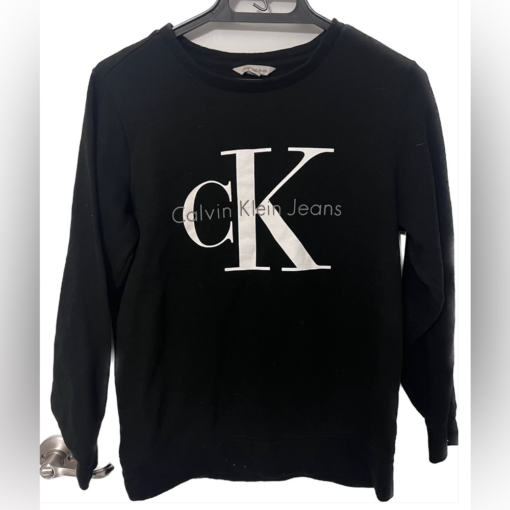 Vintage 90s oversized black Calvin Klein crewneck size XS